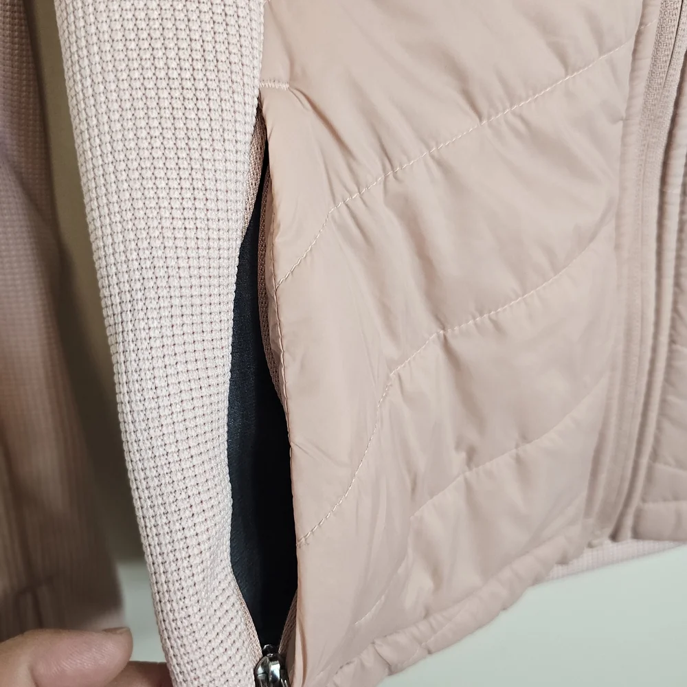 Spyder Pink Quilted Fleece Zip Jacket Women’s S Winter Cozy Ski Streetwear - Picture 3 of 12